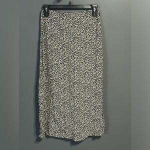 American Eagle Outfitters Black and White Midi Skirt